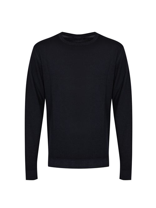 Maglia girocollo in lana merino Blu notte DANIELE FIESOLI | DF 00020024